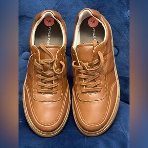 Vince Camuto Men's Tan Leather casual Sneakers